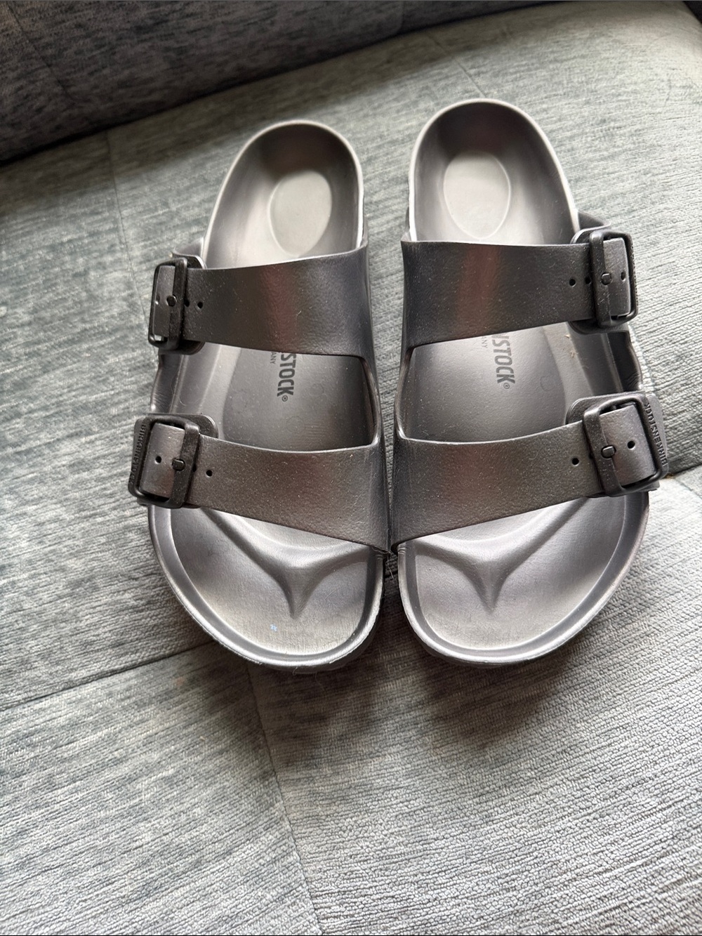 Birkenstock womens Two-Strap Sandals in Charcoal